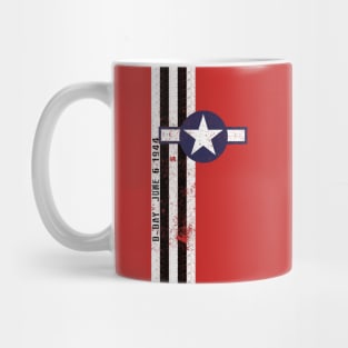 Army Air Corps D-Day Invasion Stripes Vintage Mug